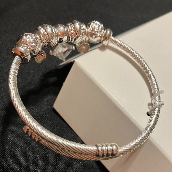 Nine West Adjustable Bead/Charm Bracelet - Picture 2 of 5